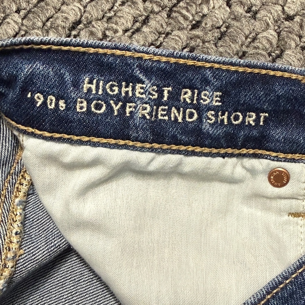 American Eagle Highest Rise 90s Boyfriend Short Women’s 6 Cutoff Vintage Wash - Picture 4 of 5